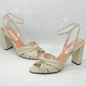 Aquazzura Nina 85MM Knotted Sandals size 38